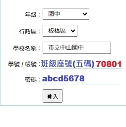 登入說明